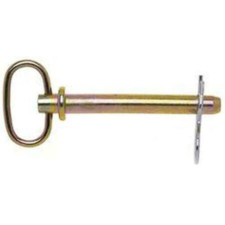 DOUBLE HH 25640 0.87 x 4.25 in. Zinc Plated Hitch Pin- Yellow 179907